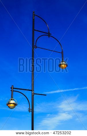 Golden Street Light
