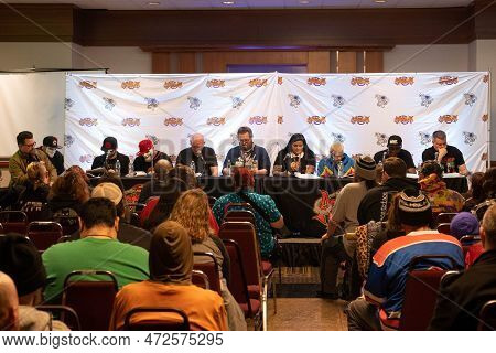 Livonia, Michigan -usa- March 05, 2023: Astronomicon 6 Convention At The Burton Manor