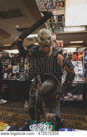 Livonia, Michigan -usa- March 05, 2023: Astronomicon 6 Convention At The Burton Manor