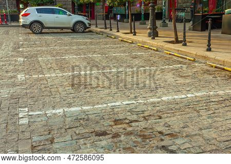 Parking Lot On Tbilisi Street, Agmashenebeli Avenue. Georgia