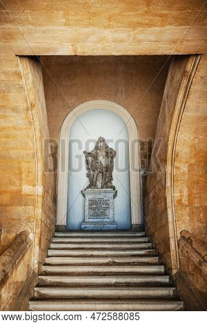 Aix-en-provence, France - Jul 17, 2014: Front View Of Statue Of Louis Hector Duc De Villars Marchal 