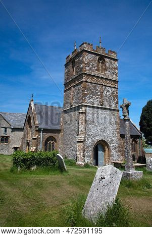 The Attractive Stonework Church Of Melbury Bubb In Dorset