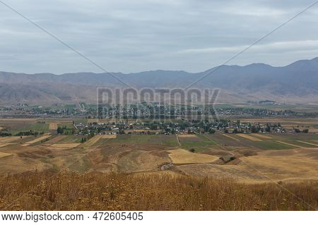 View Of Shabdan Village, Chong-kemin National Park Near Tian Shan Mountains, Kyrgyzstan