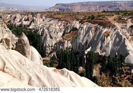 Panorama Of The Gorge And Rocks (also Called Mushrooms) Of The White Valley Of Baglidere With Rose V