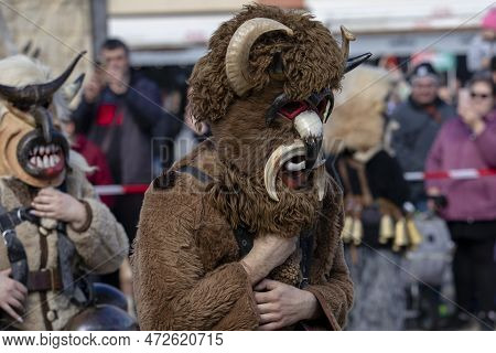 Masquerade Festival In Elin Pelin, Bulgaria. Culture, Indigenous