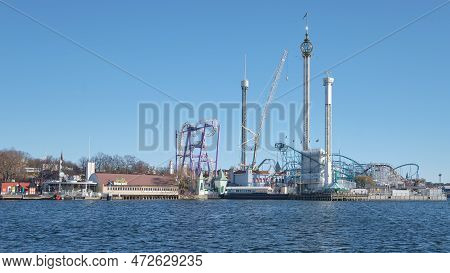 Sweden, Stockholm - 24 February 2017. Lunapark Tivoli Grona Lund In Swedish Capital Stockholm: Amuse