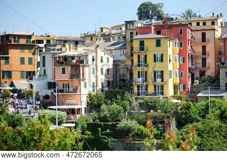 Corniglia, Italy - May 2011: Corniglia, One Of The Five Centuries-old Villages Of Cinque Terre, Loca