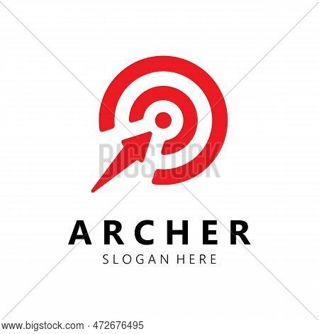 Arrow Logo Template Illustration,for Arrow Logo,goal,target,business,finance,motivation,vector