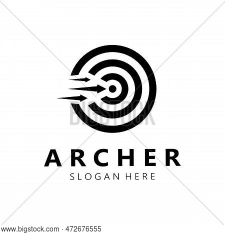 Arrow Logo Template Illustration,for Arrow Logo,goal,target,business,finance,motivation,vector