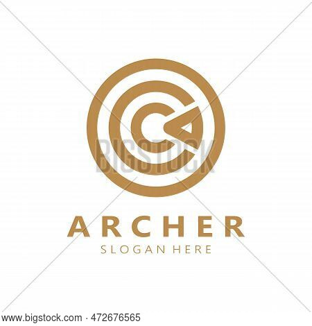 Arrow Logo Template Illustration,for Arrow Logo,goal,target,business,finance,motivation,vector