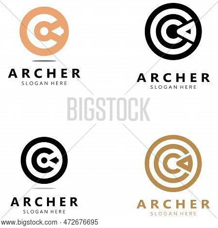 Arrow Logo Template Illustration,for Arrow Logo,goal,target,business,finance,motivation,vector