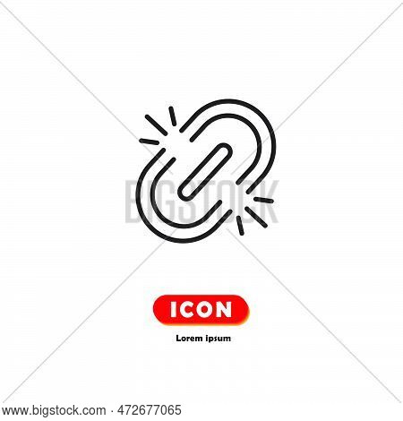 Link Icon Vector Isolated On White Background.