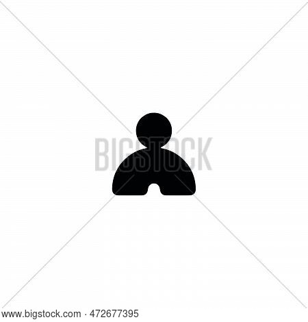 User Icon. Fake Photo Sign. Profile Button. Simple Style Social Media Poster Background Symbol. User