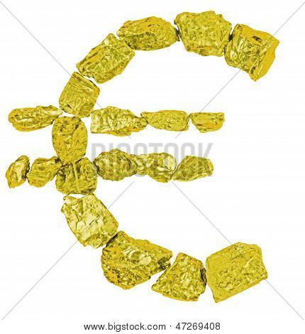 Euro símbolo olla Nugget