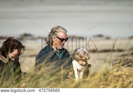 Portnoo, County Donegal, Ireland - March 07 2023 : For Letters Of Love Is Filmed Starring Pierce Bro