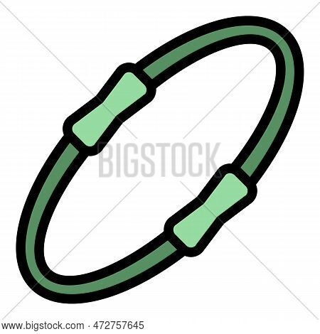 Pilates Dual Grip Icon. Outline Pilates Dual Grip Vector Icon For Web Design Isolated On White Backg