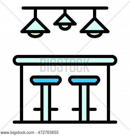Order Bar Counter Icon. Outline Order Bar Counter Vector Icon For Web Design Isolated On White Backg