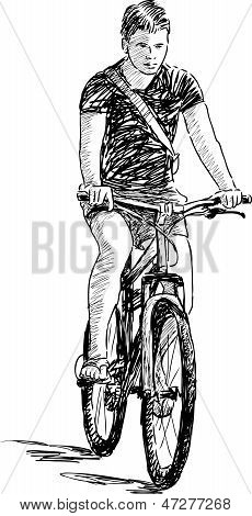 Chico montar A Cycle.eps