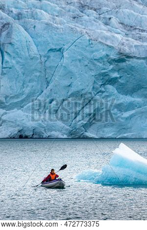 Glacier Kayak Mosevatnet Lake Folgefonna Glacier