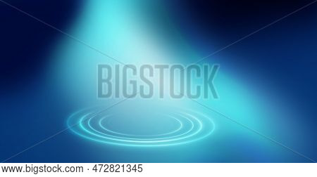 Abstract Design With Ligth Effects Background, 3d Illustration