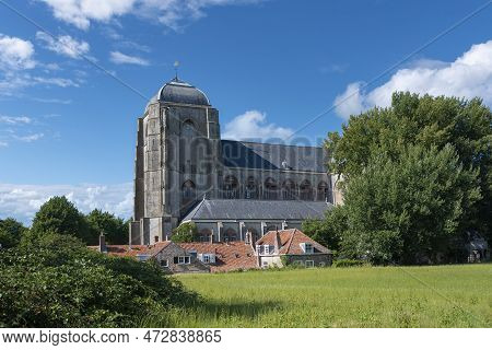 The Great Church Also Church Of Our Lady In Veere. Veere Is A City In The Province Of Zeeland In The
