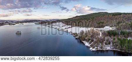 Aerial View Of Glendowan, Lough Gartan, County Donegal - Ireland