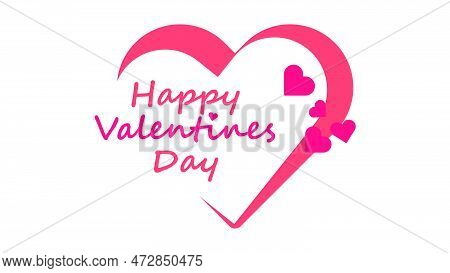Happy Valentine's Day Vactor, Tihs Love Day Wish Happy Valentine's Day To Your Loved One.