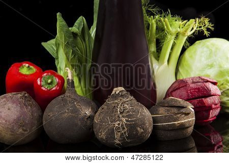 Verduras orgánicas frescas.