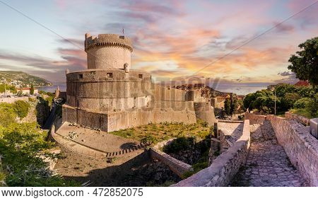 Landscape With Minceta Tower , Dubrovnik Old Town, Croatia