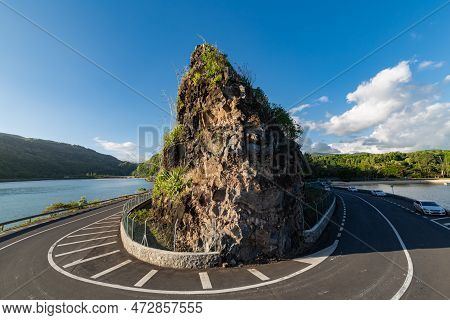 Hairpin Bend Road At Maconde Viewpoint, Baie Du Cap, Mauritius