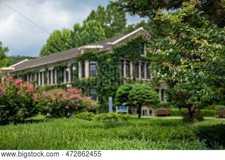 Building In Yonsei University, One Of The Famous Universities In Seoul, South Korea