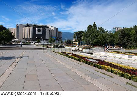 Sofia, Bulgaria - August 17, 2012: National Palace Of Culture (ndk) In Sofia, Bulgaria. Sofia Is The