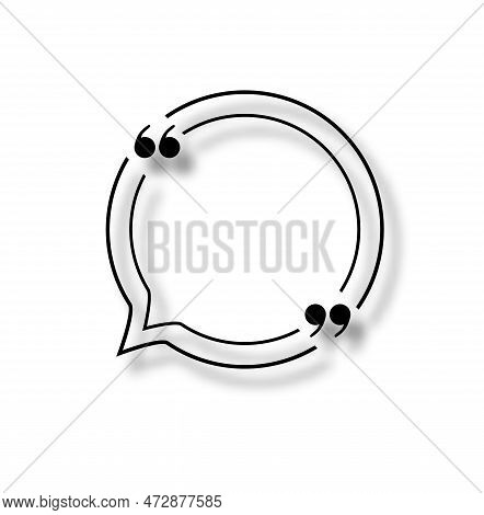 Quote Box Frame. Quote Box. Texting Quote Boxes. Blank Template Quote Text Info Boxes Quotation Bubb
