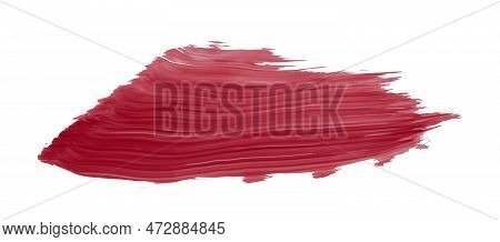 Ruddy Brush Isolated On White Background, Red Brush Scarlet Sage.