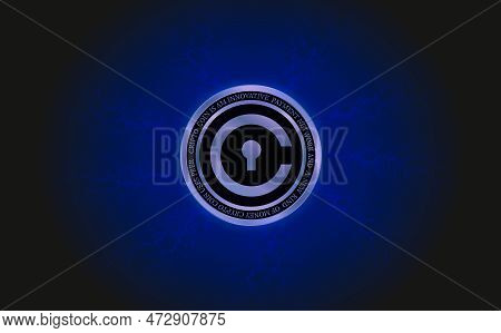 Abstract Futuristic Technology Background. Hud Circle Element. Hi-tech Communication Concept.