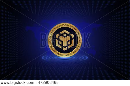 Binance-bnb Virtual Currency Images. 3d Illustrations. Bnb Coin Logo.