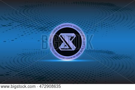Abstract Futuristic Technology Background. Hud Circle Element. Hi-tech Communication Concept.