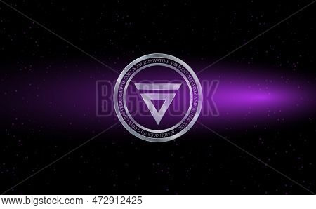 Abstract Futuristic Technology Background. Hud Circle Element. Hi-tech Communication Concept.