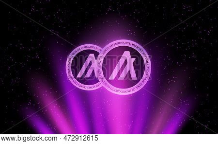 Algorand-algo Virtual Currency Images. 3d Illustration. Algo Coin Logo.