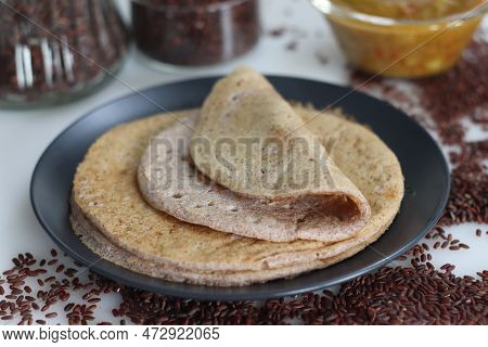Soft Spongy Pancakes Made Of A Fermented Batter Of Poongar Rice And Lentils. Poongar Rice Soft Dosa 