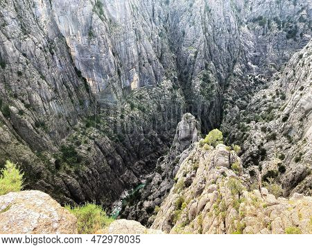 Landscape Tazi Canyon In Manavgat, Antalya, Turkey Aerial Top View.