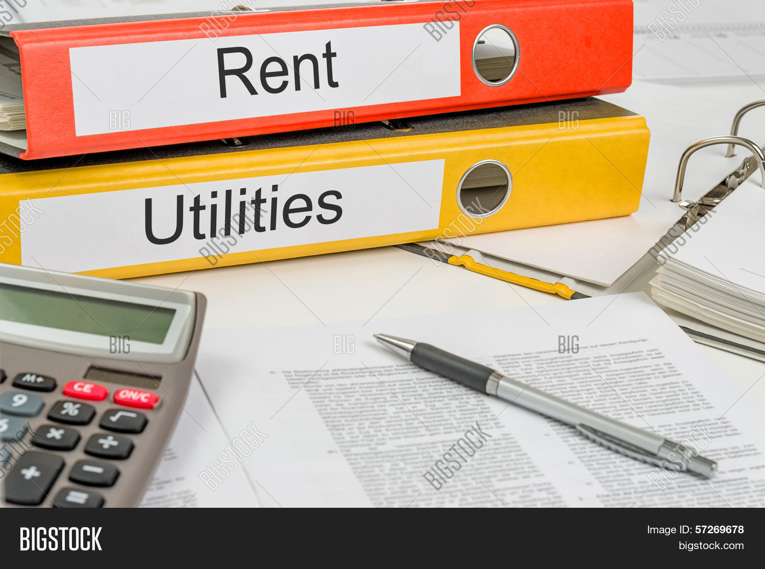 Folders Label Rent Image & Photo (Free Trial) Bigstock