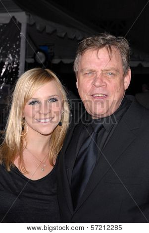 Chelsea Hamill, Mark Hamill at 