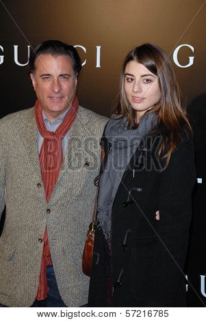 Andy Garcia and daughter  at the premiere of 