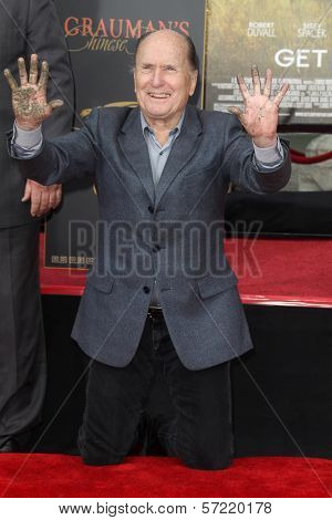 Robert Duvall  at Robert Duvall's Hand and Footprint Ceremony to celebrate his 