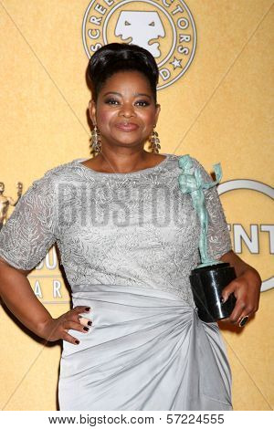 Octavia Spencer at the 18th Annual Screen Actors Guild Awards Pressroom, Shrine Auditorium, Los Angeles, CA 01-29-12