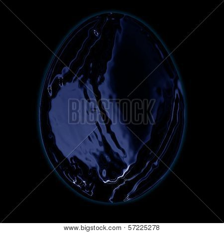 Liquid Egg with Blue Glow