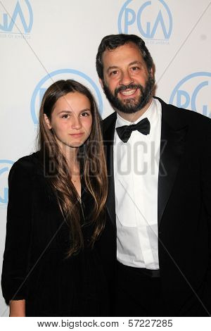 Judd Apatow, Maude Apatow at the 23rd Annual Producers Guild Awards, Beverly Hilton, Beverly Hills, CA 01-21-12