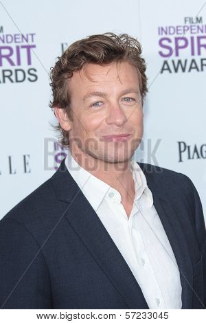 Simon Baker at the 2012 Film Independent Spirit Awards, Santa Monica, CA 02-25-12