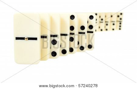 Sinuous Line From Dominoes